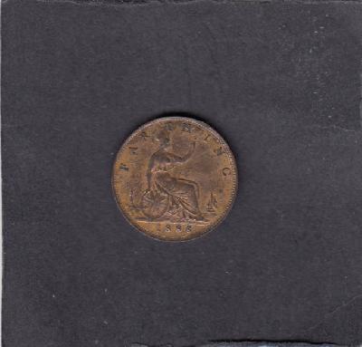 Beschrijving: 1 Farthing VICTORIA 